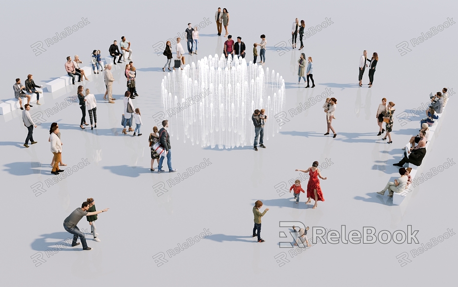 Modern multiplayer square crowd model