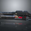 rifle semi-automatic rifle combat rifle battle rifle carbine war rifle attack rifle 3d model