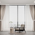 Modern Curtains 3d model