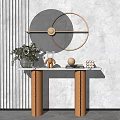 Modern end view table marble end view bar case 3d model