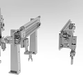 Industrial Equipment Mechanical Components With Metal Frames Sliding Rails And Connecting Parts