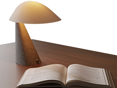 lamp book 3d model