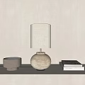Quite table lamp pottery pot table lamp 3d model