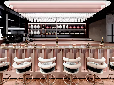Modern Bar Beer and Wine Bar 3d model