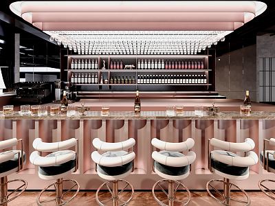 Modern Bar Beer and Wine Bar 3d model
