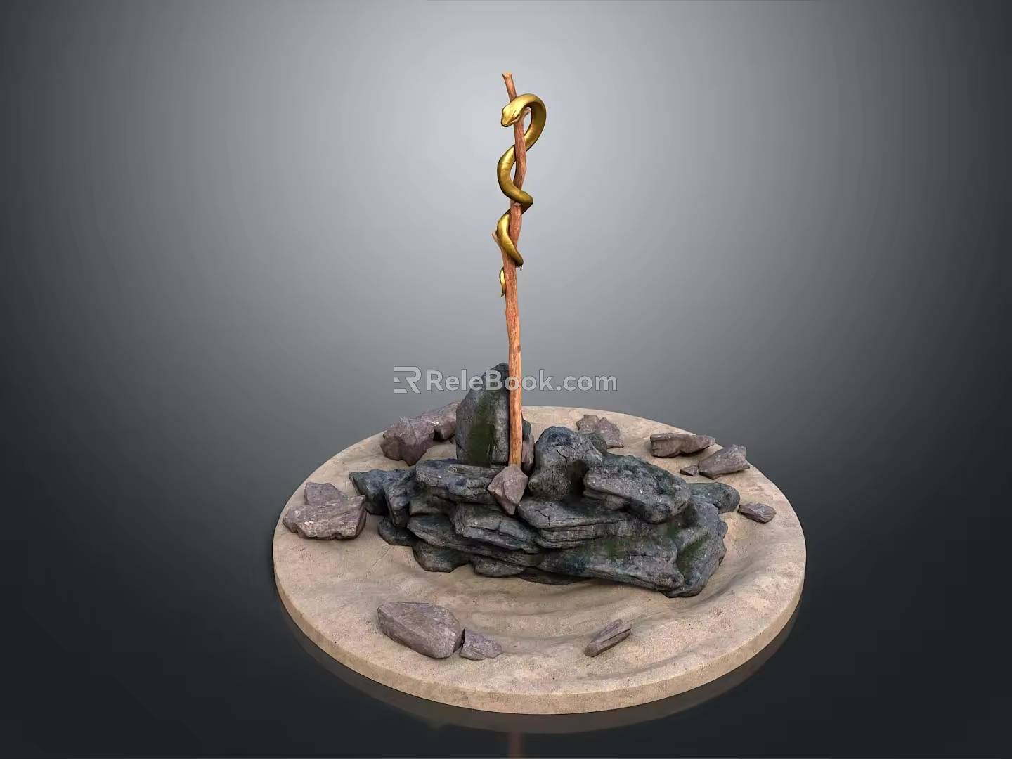 Scepter Ancient Scepter Cane Ancient Scepter Magic Scepter Metal Scepter Classical Scepter Magic Scepter 3d model