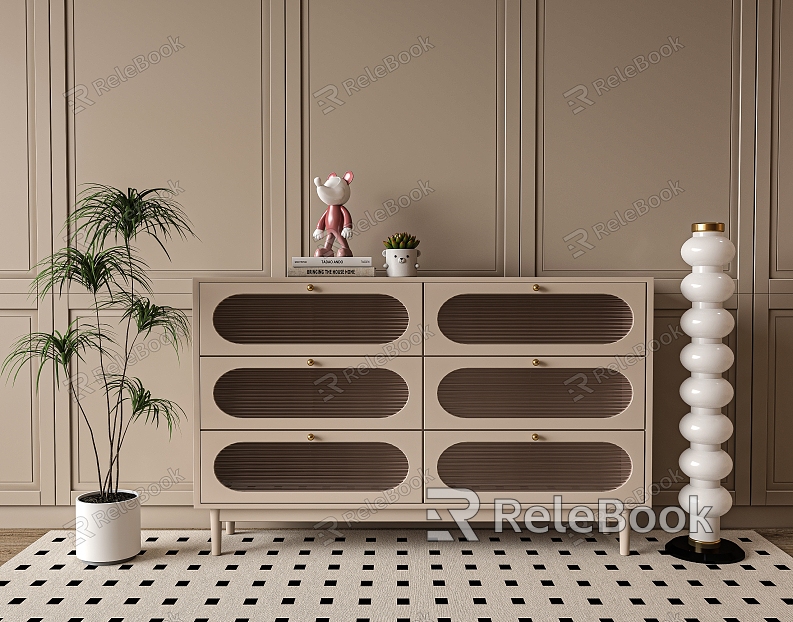 Entrance Cabinet Decorative Cabinet Display Cabinet Sideboard model