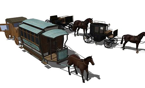 Chinese carriage 3d model