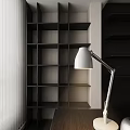 Modern Living Dining Room Interior With Dark Paneled Walls Sofa Coffee Table And Abstract Art