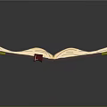 Vintage Open Book With Hand Drawn Illustrations Yellowed Pages Handwritten Notes And Decorative Edges