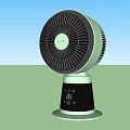 Two Green And Black Air Cooler Fans With NIVE Digital Control Panel Design 3d model