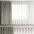 Modern Curtain Window Screen 3d model