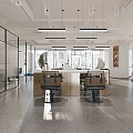 Modern Beauty Hair Salon Interior With Styling Chairs Mirrors And Ambient Lighting