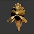 Futuristic Yellow Sci Fi Weapon Model Featuring Detailed Sleek Design And Emblems