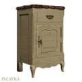 Vintage Wooden Chest of Drawers With Carved Details and Metal Handles