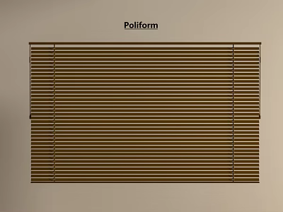 Poliform Brown Venetian Blinds With Horizontal Slats And Sleek Design 3d model