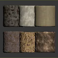 Wood And Stone Decorative Cylinders Featuring Various Colors And Natural Textures