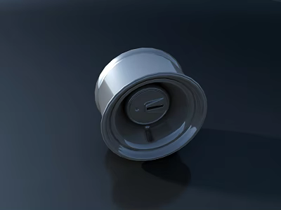 Public Facility Metal Component Featuring Silver Circular Design And Drainage Function 3d model