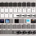 Switch socket rail socket smart switch air conditioner switch mobile socket switch socket 3d model