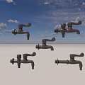 Various Modern Stainless Steel Water Faucet Designs with Different Handle Styles for Home Use