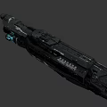 UNSC Infinity spacecraft 3d model