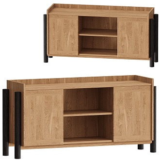 Carel Woodworks Side Cabinet 3d model