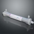 Industrial Filter Cartridge With Transparent Housing And Connection Ports For Filtration