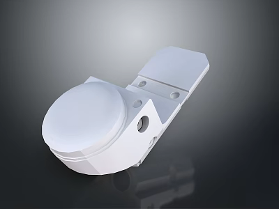 White Military Signal Weapon With Compact Design For Outdoor Communication Use 3d model