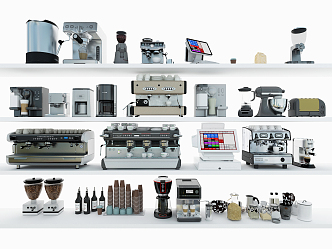 Modern coffee machine 3d model