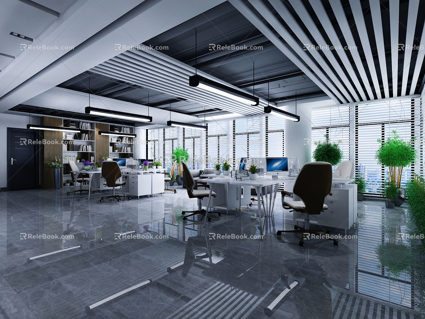 Office Area 3d model