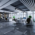 Office Area 3d model