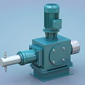 Industrial Pump Equipment With Motor Drive And Base Mounting Structure 3d model