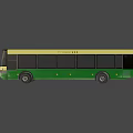 Animated Bus 3d model