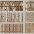 Diverse Decorative Railing Designs In Wooden And Bamboo Materials For Home