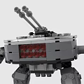 LEGO Toy Blocks Fighting Robot Gundam Mech Warrior Transformers 3d model
