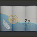 ANN Ultra Soft Toilet Paper Rolls With 2x Softness Feather Design Blue Packaging