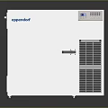 Eppendorf Laboratory Freezer White Design With Digital Display Control Panel And Ventilation Grilles 3d model