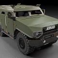 Green Armored Functional Vehicle With Sturdy Design Large Tires Front Protective Grilles And ARBAN Branding