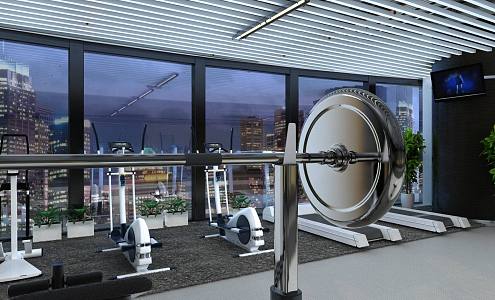 Modern Gym 3d model