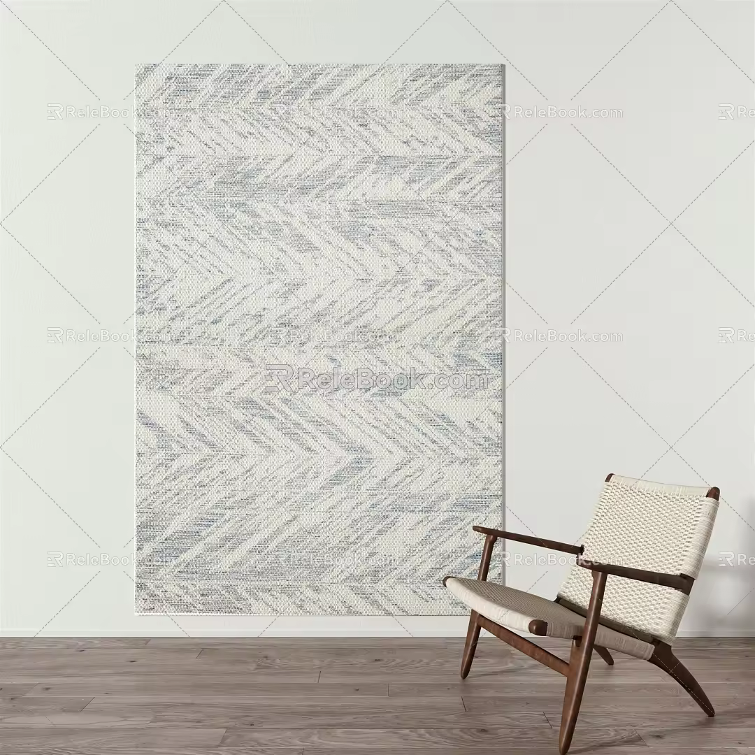 Modern Square Carpet Carpet 3d model
