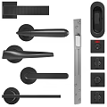 Modern Door Handle Combination Minimalist Door Handle 3d model