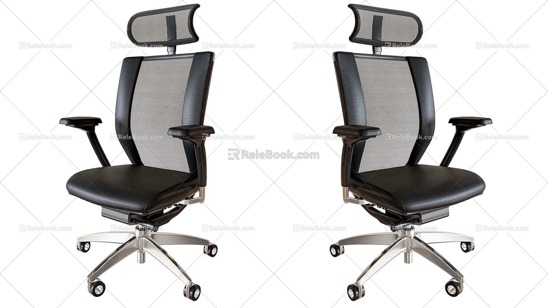 Stainless Steel Chair Office Chair Computer Chair Swivel Chair Lifting Chair Backrest Chair Mobile Chair 3d model