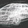 Grey Concept Sports Car Featuring Sleek Aerodynamic Design Black Windows And Large Alloy Wheels