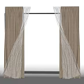 Elegant Modern Window Curtains With Double Layer Sheer And Velvet Drapery Design