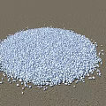 Small White Pebble Stones Scattered On Cracked Wooden Ground Surface