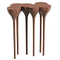 Unique Wooden Side Tables With Slender Legs And Modern Design