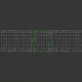 Metal Fence with Green Frame White Mesh Gate Secure Lock and Outdoor Design