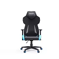 Modern Ergonomic Office Chair With Black And Blue High Back Design And Adjustable Armrests