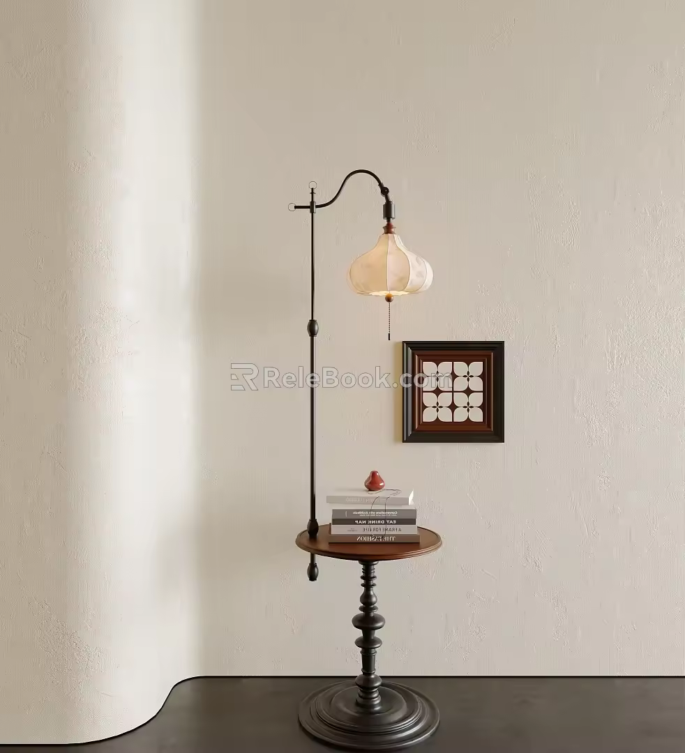 French Floor Lamp Retro Floor Lamp Antique Floor Lamp French Side Retro Side Lamp 3d model