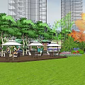 Residential Complex Layout With High Rise Buildings And Central Green Areas